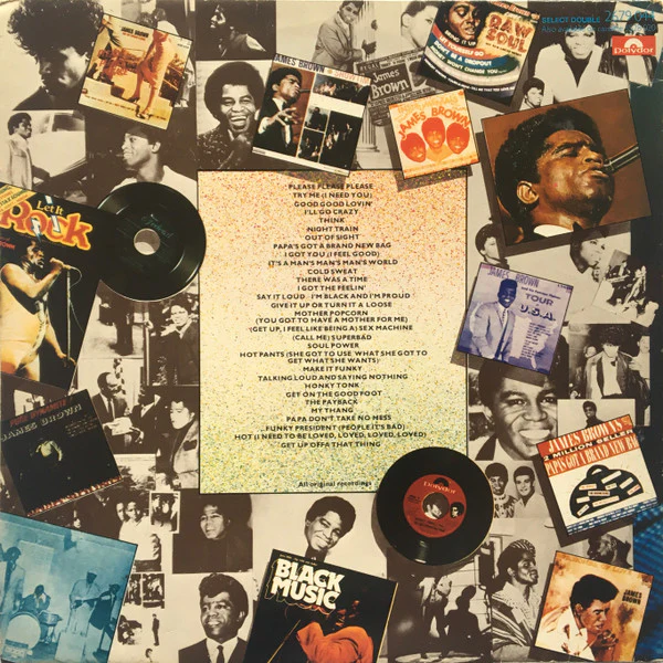 JAMES BROWN, Solid Gold - 30 Golden Hits (Polydor; 2679 044, UK 1977, Gatefold, Mono & Stereo) 2xLP VG/G+ - Image 2