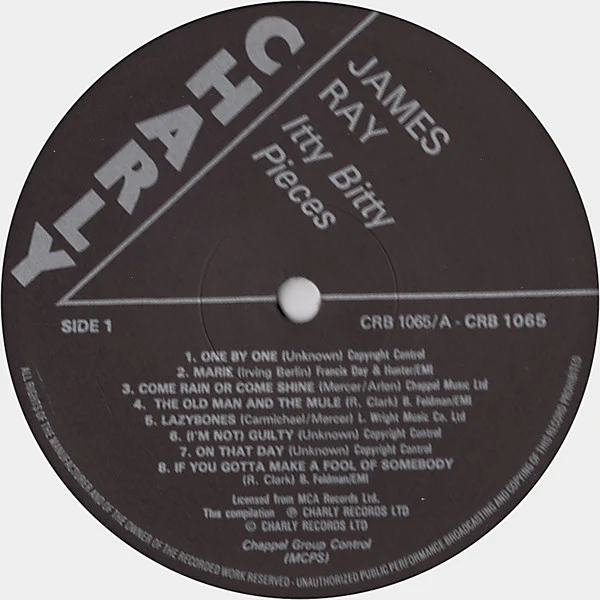 JAMES RAY, Itty Bitty Pieces (Charly R&B; CRB 1065, UK 1983), SALE - Up to 50% Off the Original Price LP VG/VG+ - Image 3
