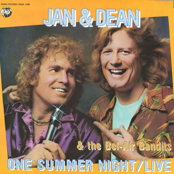 JAN & DEAN & THE BEL-AIR BANDITS, One Summer Night / Live (Rhino Records; RNDA 1498, US 1982, Gatefold, Printed Plastic Inners), SALE - Up to 50% Off the Original Price LP VG/VG+
