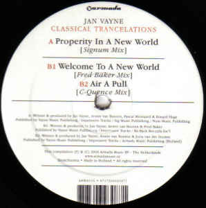 JAN VAYNE, Classical Trancelations Sampler 003 (Armada; ARMA016, Netherlands 2004) LP /VG - Image 2