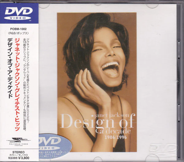 JANET JACKSON, Design Of A Decade 1986 / 1996 (Polygram Video; POBM-1002, Japan 1998, Jewel Case, Booklet) DVD M/M