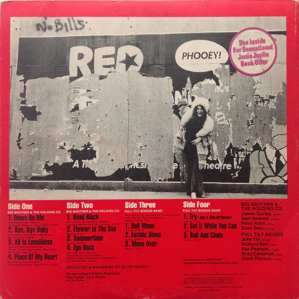 JANIS JOPLIN, Joplin In Concert (CBS Smooth Orange ; S 67241, UK 1972, Textured Gatefold Sleeve) 2xLP VG+/VG+ - Image 2