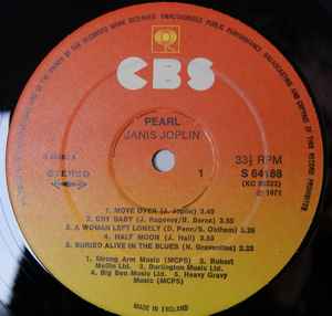 JANIS JOPLIN, Pearl (CBS; 64188, UK 1981 reissue) LP VG/VG - Image 3
