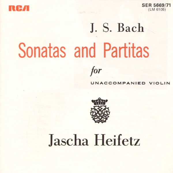 JASCHA HEIFETZ, Heifetz Plays Bach - Unaccompanied Sonatas and Partitas (Complete) (RCA Red Seal; SER 5669/71, UK 1970s, Box Set, Booklet) 3xLP VG/VG - Image 2
