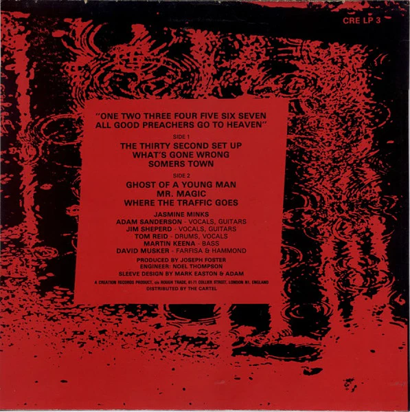 JASMINE MINKS, One Two Three Four Five Six Seven, All Good Preachers Go To Heaven (Creation Records; CRE LP 003, UK 1984), SALE - Up to 50% Off the Original Price  LP VG/VG+ - Image 2