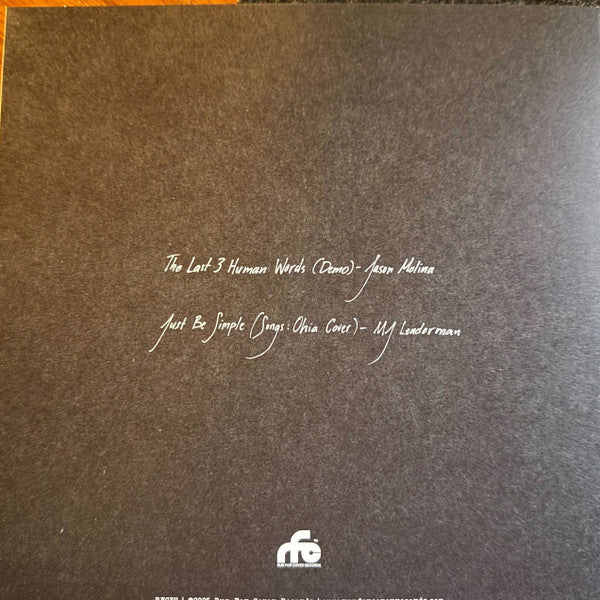 JASON MOLINA & MJ LENDERMAN, The Last Three Human Words (Demo) / Just Be Simple (Cover) (Run For Cover; RFC311LP, Europe 2026, Picture Sleeve, Insert) 7" NEW/NEW - Image 2