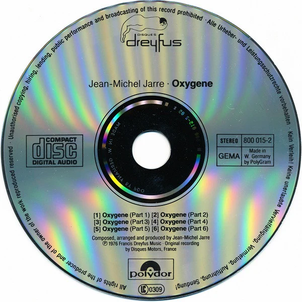 JEAN MICHEL JARRE, 10th Anniversary Compact Disc Set (Disques Dreyfus ; 833 737-2, Europe 1987, Box Set) 8xCD VG/VG+ - Image 3