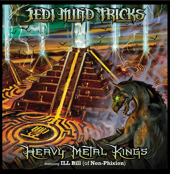 JEDI MIND TRICKS, Heavy Metal Kings (Babygrande; BBG-SI-2929, US 2006, Plain Sleeve, Blue Vinyl) 12" VG/VG