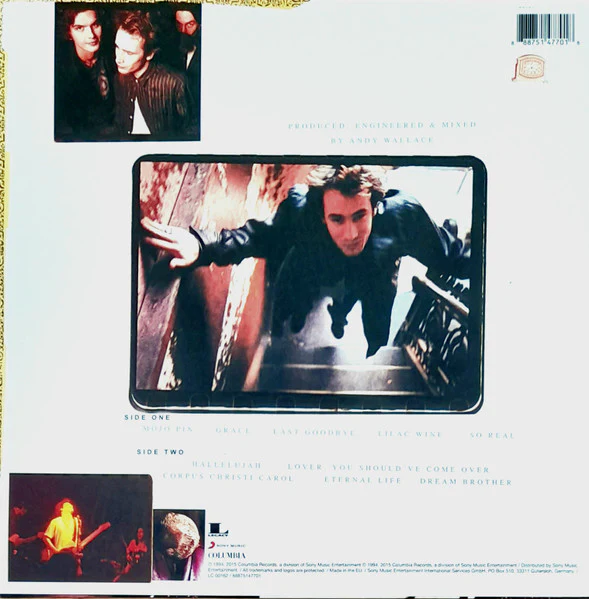 JEFF BUCKLEY, Grace (Legacy; 88875147701, Europe 2015 Reissue, Insert, 180 Gram Vinyl) LP VG+/VG+ - Image 2