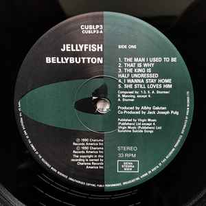 JELLYFISH, Bellybutton (charisma; CUSLP3, Europe 1990, Inner, Labels are black on the left hand side) LP VG/VG - Image 3