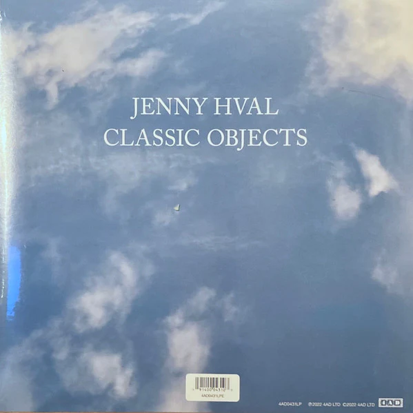 JENNY HVAL, Classic Objects (4AD; 4AD0431LPE, UK & US 2022, Inner, Blue Vinyl) LP EX/EX - Image 2