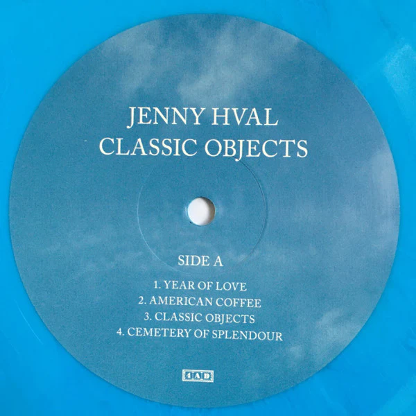 JENNY HVAL, Classic Objects (4AD; 4AD0431LPE, UK & US 2022, Inner, Blue Vinyl) LP EX/EX - Image 3