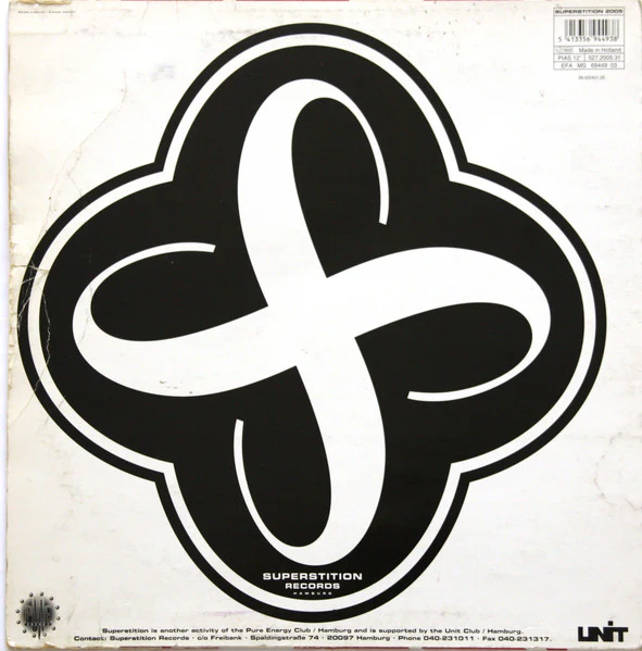 JENS, Loops & Tings (Remixes) (Superstition ; SUPERSTITION 2005, Germany 1993, Die Cut Company Sleeve) 12" VG/G+ - Image 2
