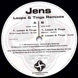 JENS, Loops & Tings (Remixes) (Superstition ; SUPERSTITION 2005, Germany 1993, Die Cut Company Sleeve) 12" VG/G+ - Image 3