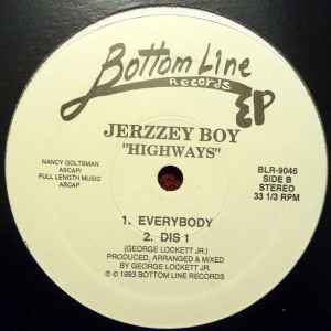 JERZZEY BOY, Highways (Bottom Line Records; BLR-9046, US 1993) 12" /VG+ - Image 2