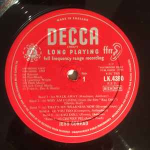 JESS CONRAD, Jess For You (Decca Red Unboxed; LK 4390, UK 1961, Laminated Flipback Sleeve), SALE - Up to 50% Off the Original Price  LP VG/VG - Image 3