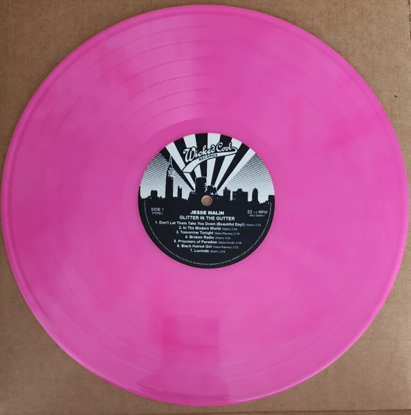 JESSE MALIN, Glitter In The Gutter (Wicked Cool Records; WKC-93849-1, US 2022 Reissue, Pink Vinyl), SALE - Up to 50% Off the Original Price  LP EX/EX - Image 2