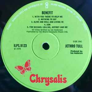 JETHRO TULL, Benefit (Chrysalis Green, Island Cat No; ILPS9123, UK 1970, Pinched Spine), SALE - Up to 50% Off the Original Price LP VG/VG - Image 3
