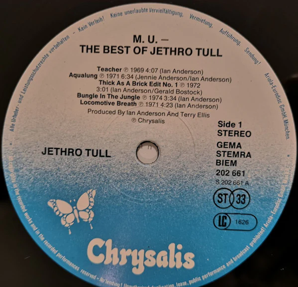 JETHRO TULL, M.U. - The Best Of Jethro Tull (Chrysalis; 202 661-270, Europe 1987, Box Set), SALE - Up to 50% Off the Original Price 4xLP VG/VG - Image 3