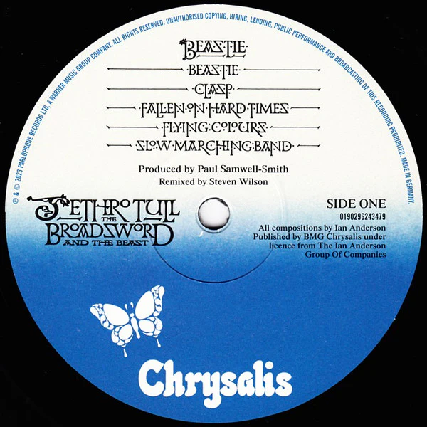 JETHRO TULL, The Broadsword And The Beast (The 40th Anniversary Vinyl Edition) (Chrysalis; 0190296243486, Worldwide 2023, Box Set, 40th Anniversary Vinyl Edition), SALE - Up to 50% Off the O 4xLP NEW/NEW - Image 3
