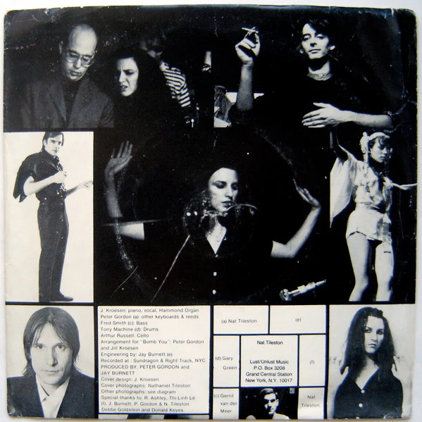 JILL KROESEN, I Really Want to Bomb You / Jesus Song (Infidelity; JMB-747, US 1980, Picture Sleeve) 7" VG/VG+ - Image 2