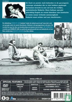 JIM JARMUSCH, Down By Law (AFilm; DS80128, Europe 2005 Reissue) DVD VG+/VG - Image 2