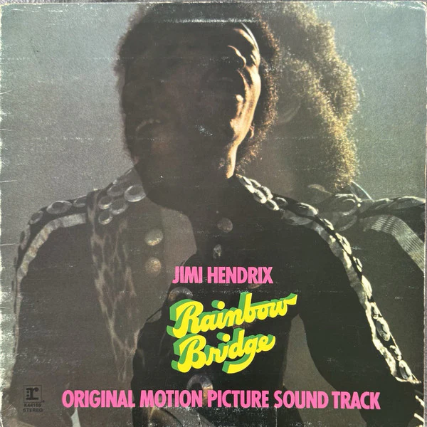 JIMI HENDRIX, Rainbow Bridge - Original Motion Picture Sound Track (Reprise Records; K 44159, UK 1970s Reissue, 'Made in UK' Above Speed Indicator, Warner Logo at end of Rim Text on Label), LP VG/VG