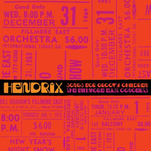 JIMI HENDRIX, Songs For Groovy Children (The Fillmore East Concerts) (Legacy; 19075982772, Europe 2019, Box Set, Booklet & Inners) 5xCD EX/M