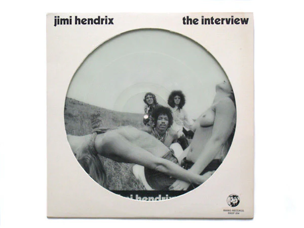 JIMI HENDRIX, The Interview (Rhino Records; RNDF 254, US 1982, Die Cut Sleeve, Picture Disc), SALE - Up to 50% Off the Original Price LP VG/VG