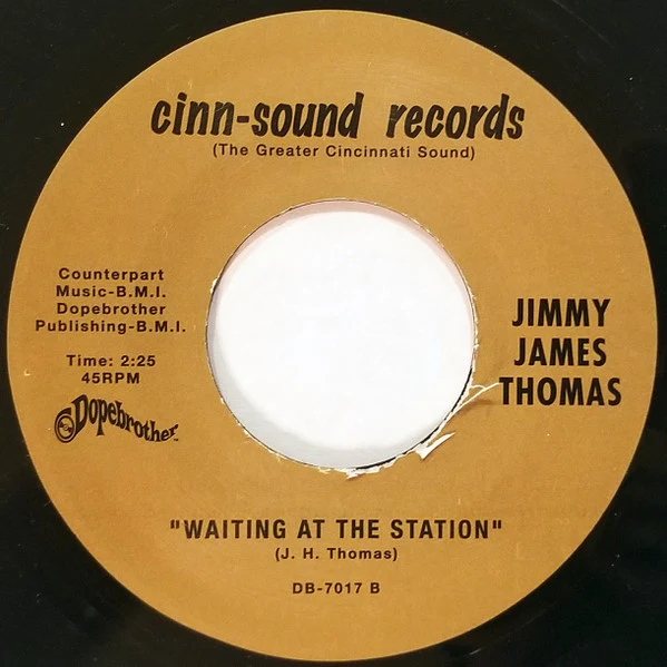 JIMMY JAMES THOMAS, I Can't Dance / Waiting At The Station (Dopebrother Records ; DB-7017, US 2007, Plain Sleeve) 7" /VG+ - Image 2