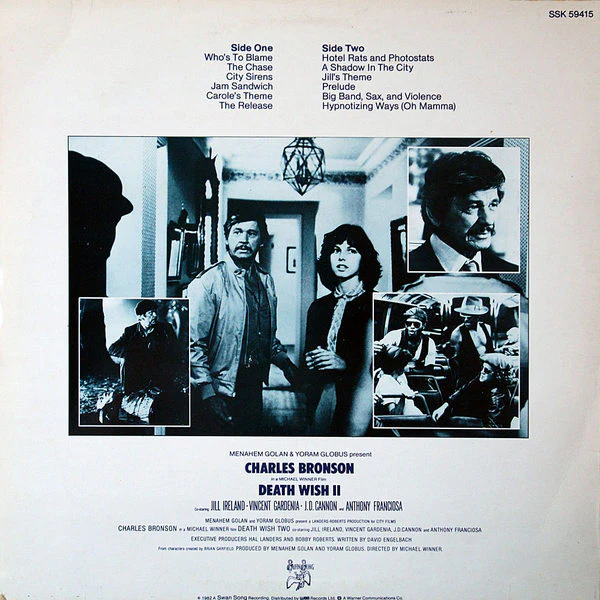 JIMMY PAGE, Death Wish II (The Original Soundtrack) (Swan Song ; SSK59415, UK 1982, Inner) LP VG/VG - Image 2