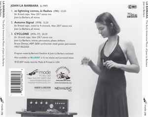 JOAN LA BARBARA, The Early Immersive Music Of Joan La Barbara (Mode; mode 298, US 2017, Jewel Case, Booklet) CD VG+/VG+ - Image 2