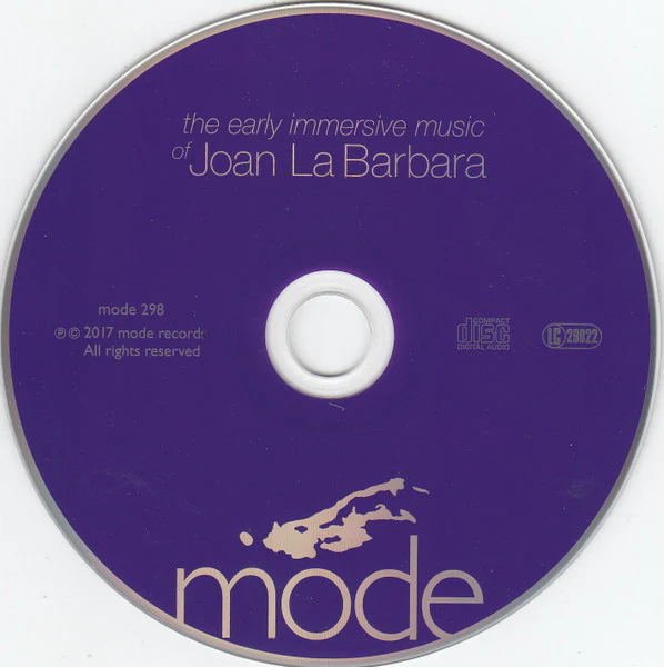 JOAN LA BARBARA, The Early Immersive Music Of Joan La Barbara (Mode; mode 298, US 2017, Jewel Case, Booklet) CD VG+/VG+ - Image 3