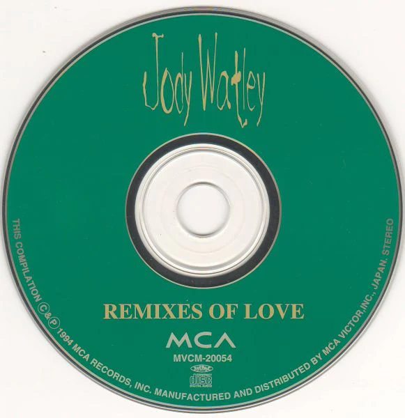 JODY WATLEY, Remixes Of Love (MCA Records; MVCM-20054, Japan 1994) CD VG+/VG+ - Image 3