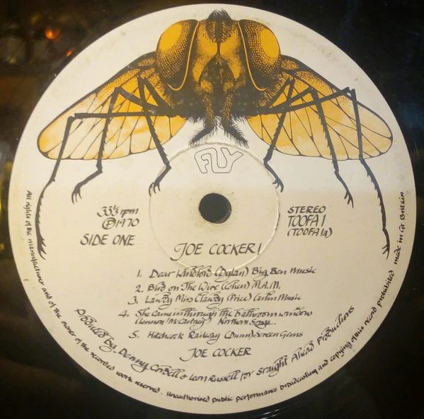 JOE COCKER, Joe Cocker! / With A Little Help From My Friends (Fly Records; TOOFA 1/2, UK 1970s Reissue, Gatefold) 2xLP VG+/VG+ - Image 3