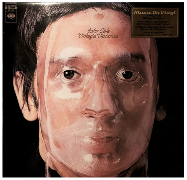 JOHN CALE, Vintage Violence (Columbia; MOVLP431C, Europe 2026 Reissue, Numbered, Limited Edition, 180 Gram Crystal Clear Vinyl) LP NEW/NEW