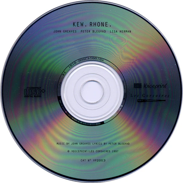 JOHN  GREAVES, PETER BLEGVAD, LISA HERMAN, Kew. Rhone. (Voiceprint; VP200CD, UK 1997, Jewel Case, Booklet) CD VG+/VG+ - Image 3