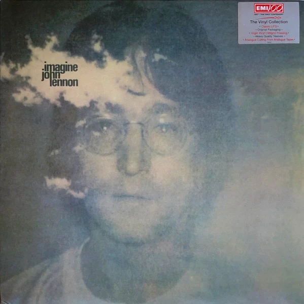 JOHN LENNON, Imagine (Apple Records; 7243 8 21580 1 1, Europe 1997 Reissue, Stickered Sleeve, Inner, NO Poster , NO Postcard) LP VG+/VG