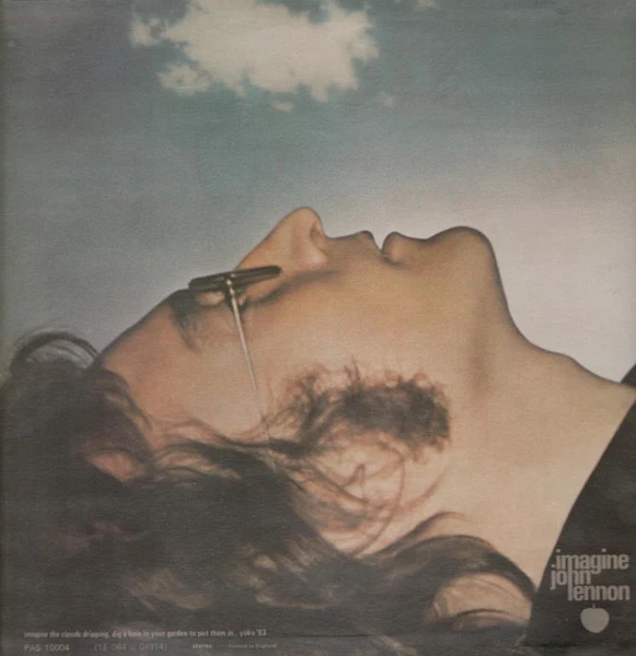 JOHN LENNON, Imagine (Apple; PAS 10004, UK 1971, Laminated Sleeve, Inner, No Poster and No Postcard) LP G+/VG - Image 2