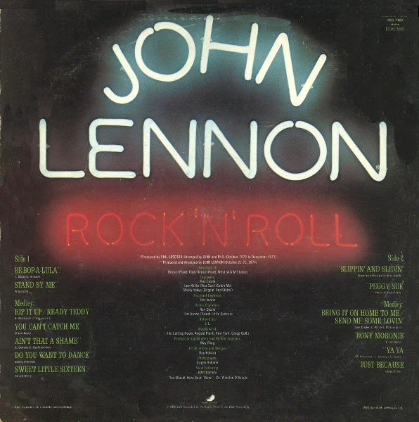 JOHN LENNON, Rock 'N' Roll (Apple Records; PCS 7169, UK 1975) LP VG/VG+ - Image 2