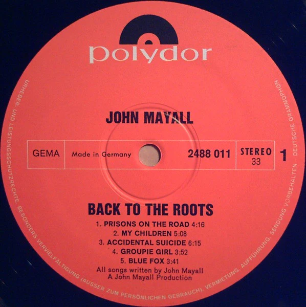 JOHN MAYALL, Back To The Roots (Polydor; 2675 011, Germany 1971, Gatefold), SALE - Up to 50% Off the Original Price  2xLP VG/G - Image 3