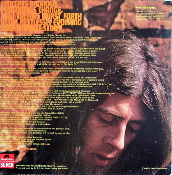 JOHN MAYALL, USA Union (Polydor; 2425020, UK 1970, Gatefold) LP VG/VG+ - Image 2