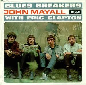JOHN MAYALL WITH ERIC CLAPTON, Blues Breakers (Decca Red Unboxed; LK4804, UK 1966, Non-Flipback Sleeve, Mono) LP VG/G+