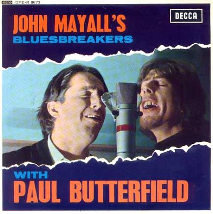 JOHN MAYALL'S BLUESBREAKERS, All My Life (Decca Blue Boxed; DFE-R8673, UK 1967, Laminated Sleeve Without Flip Backs, Mono, 4 prong centre) 7" EP VG/EX