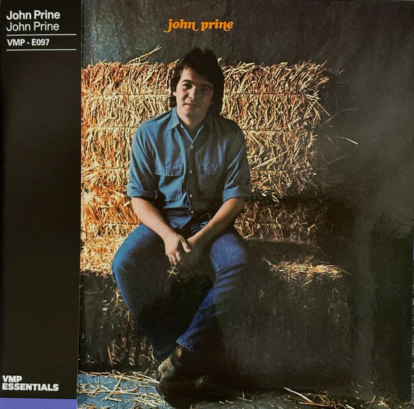 JOHN PRINE, John Prine (Atlantic / Vinyl Me, Please; RCV1 643610, US 2021 Reissue, Foil Stamped Pasteback Sleeve, Insert & Booket, Print, Orange Marble Vinyl, with Obi) LP VG+/VG+