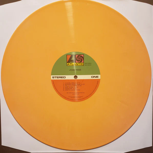 JOHN PRINE, John Prine (Atlantic / Vinyl Me, Please; RCV1 643610, US 2021 Reissue, Foil Stamped Pasteback Sleeve, Insert & Booket, Print, Orange Marble Vinyl, with Obi) LP VG+/VG+ - Image 3