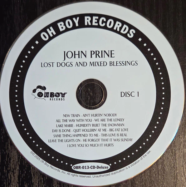 JOHN PRINE, Lost Dogs + Mixed Blessings (Oh Boy Records; OBR-013CD-Deluxe, US 2025 Reissue) CD VG+/VG - Image 3