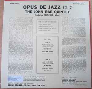 JOHN RAE, BOBBY JASPAR, STEVE KUHN, JAKE HANNA, JOHN NEVES, Opus De Jazz Vol.2 (Savoy Records; KIJJ-2017, Japan 1990, Inner, With Obi) LP VG+/VG+ - Image 2