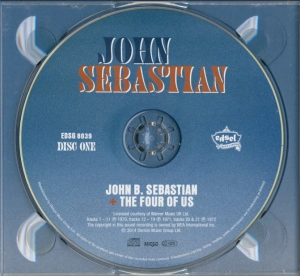 JOHN SEBASTIAN, John B. Sebastian + Four Of Us + Tarzana Kid + Welcome Back + BBC In Concert 1970 (Edsel Records; EDSG 8039, Europe 2014, Triple Digipak) 3xCD M/M - Image 3