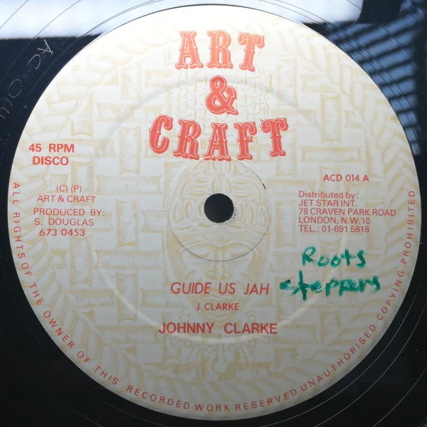 JOHNNY CLARKE, Guide Us Jah / Version (Art & Craft; ACD014, UK 1981, Plain Sleeve) 12" /VG